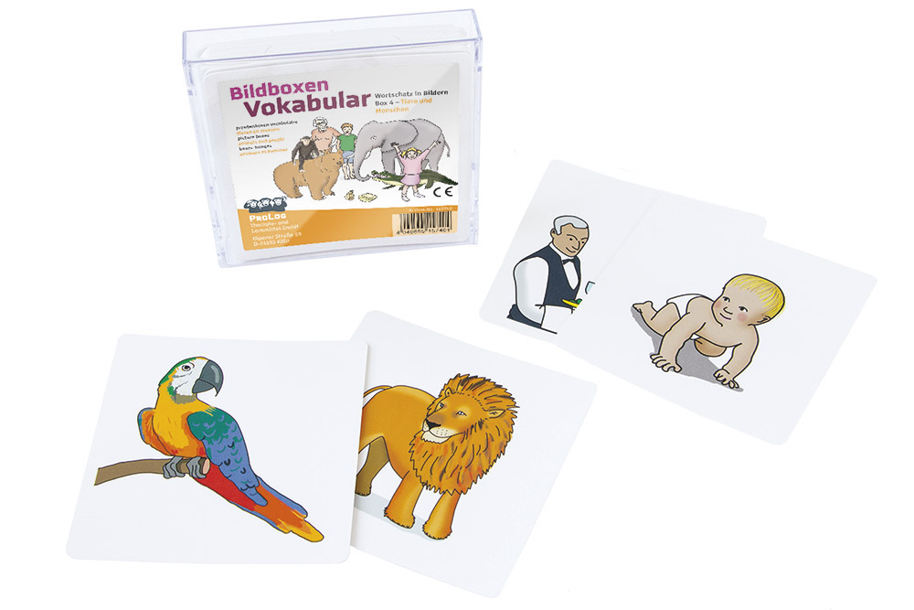Bildboxen Vokabular Box 4: Tiere und Menschen