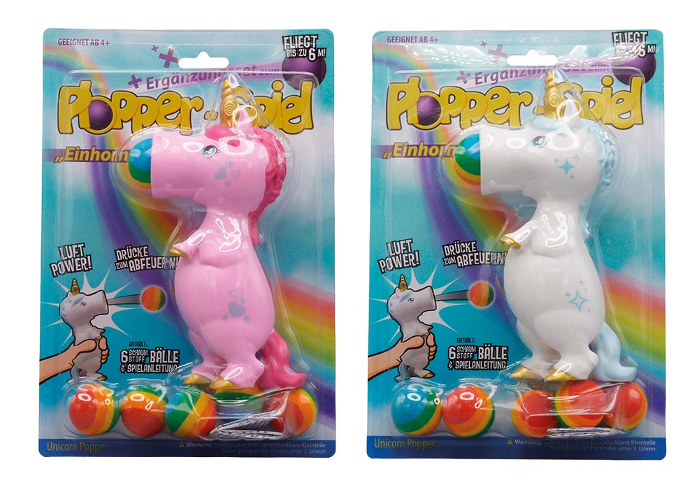 Plopper-Einhorn - weiß oder rosa