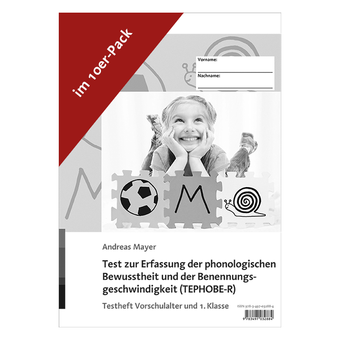 TEPHOBE-R - Testheft Vorschulalter und 1. Klasse (10er Pack)