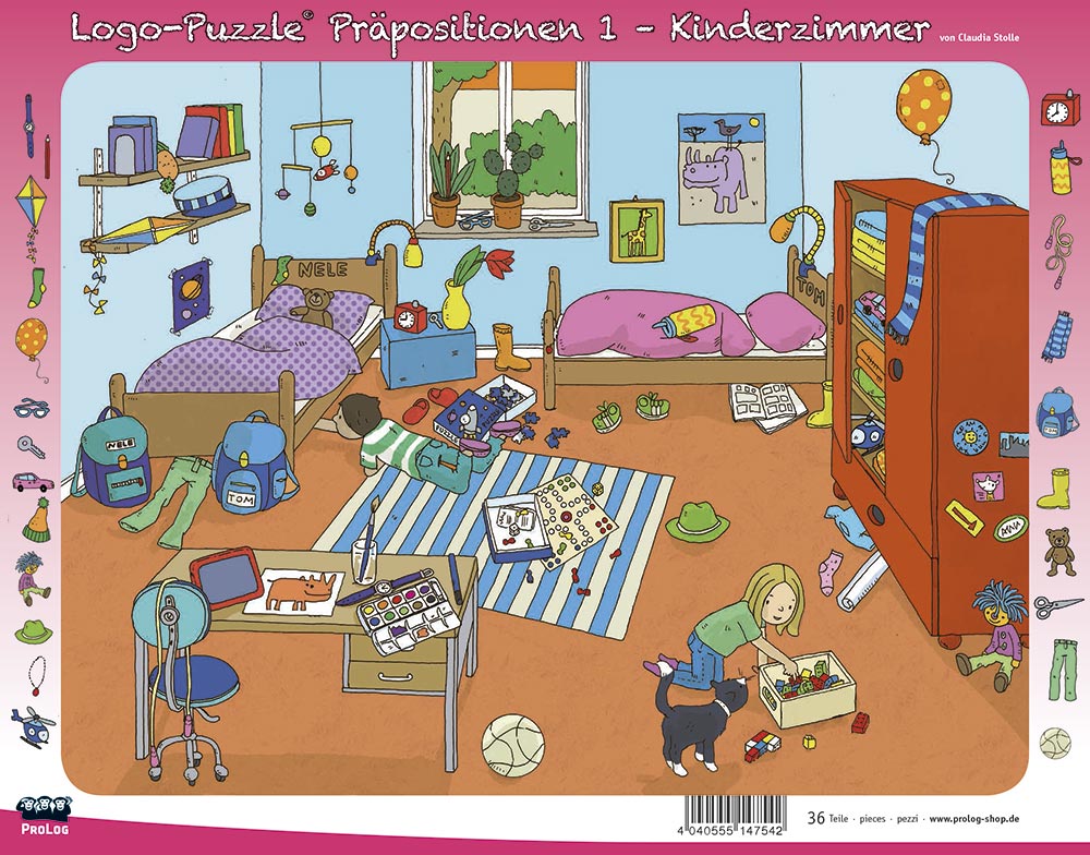 Logo-Puzzle Präpositionen 1