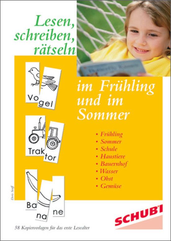 Lesen, Schreiben, Rätseln im Frühling und im Sommer