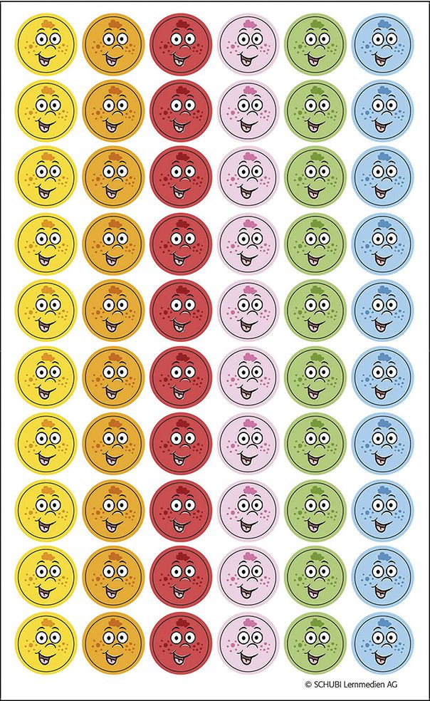 Motivationssticker Lachgesichter