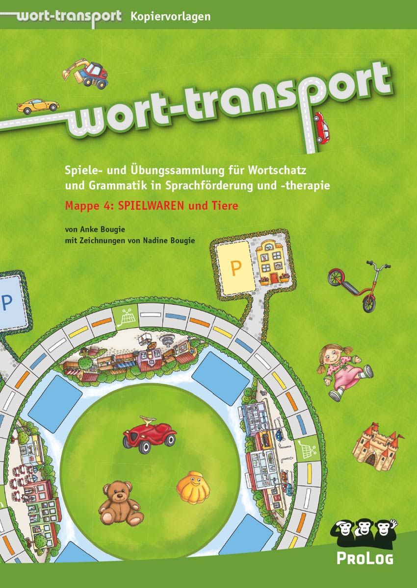 Wort-Transport-Mappe: SPIELWAREN und Tiere