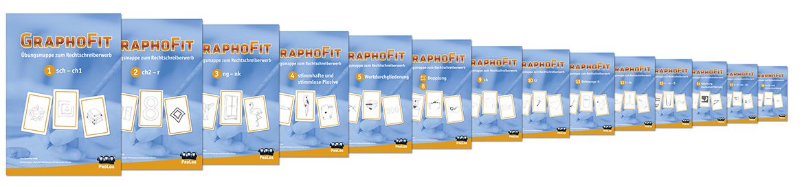 GraphoFit-Übungsmappen-Paket 1: 15 Mappen, Nrn. 1-16+25