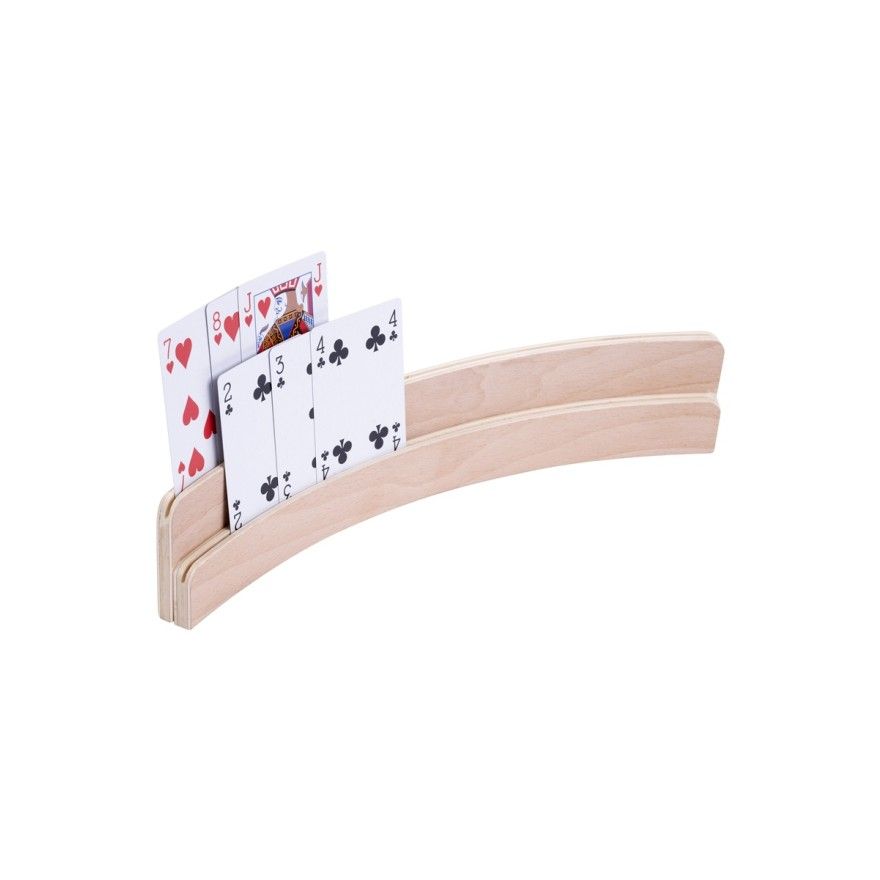 Kartenhalter - zweistufig aus Holz