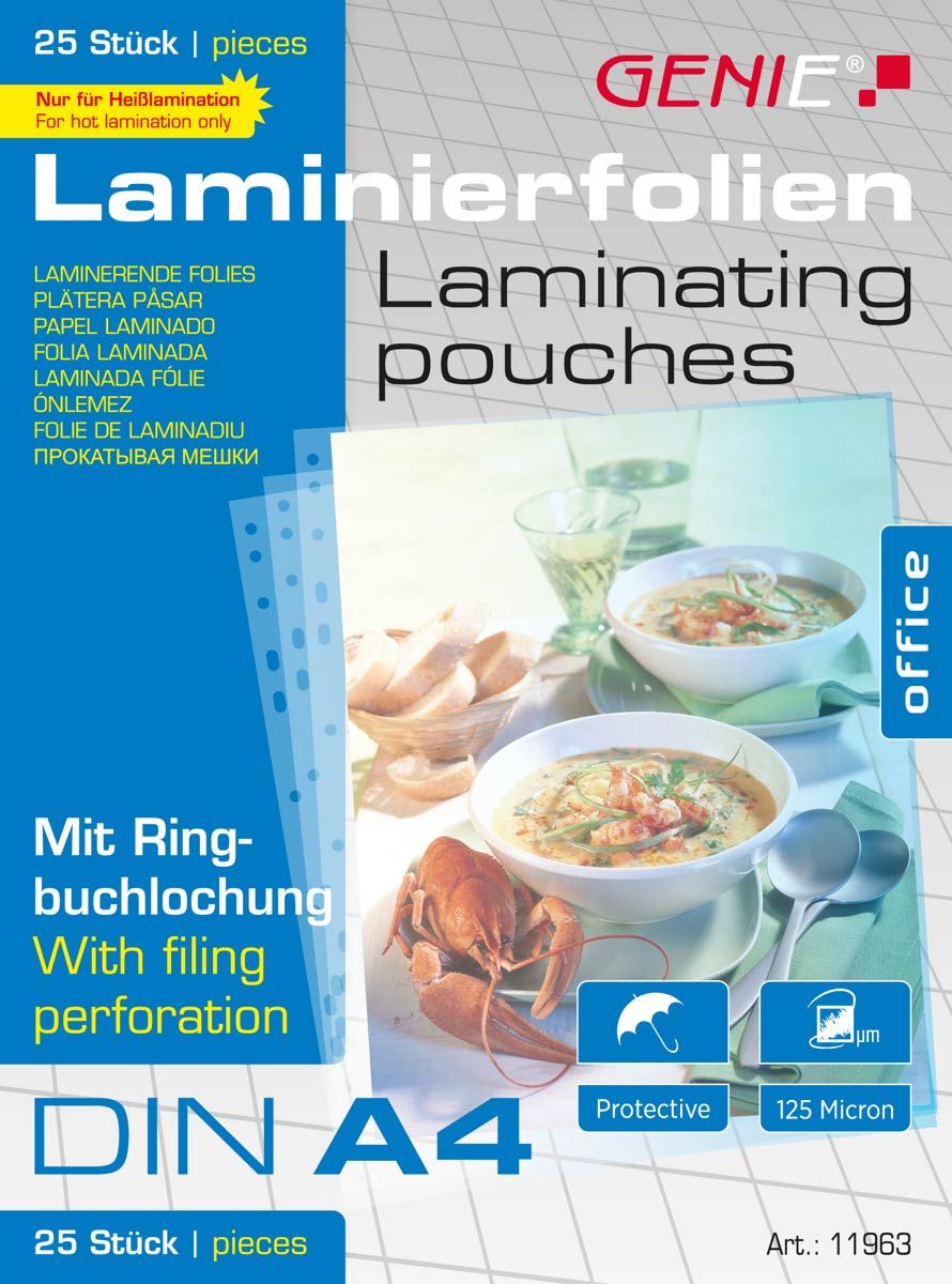 Laminierfolien DIN A4: mit Ringbuchlochung