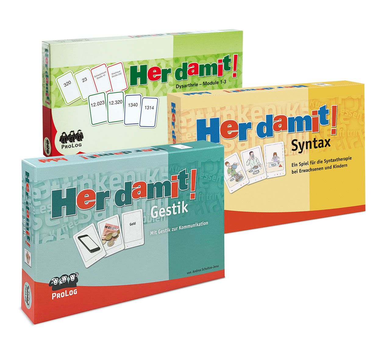 Her damit! - Alle 3 Her damit!-Spiele im Paket