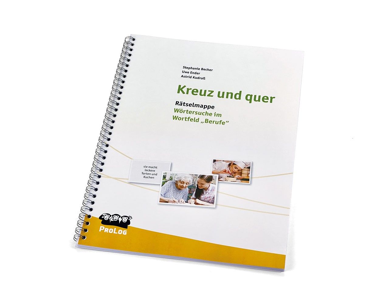 Kreuz und quer - Wörtersuche im Wortfeld BERUFE (Rätselmappe)