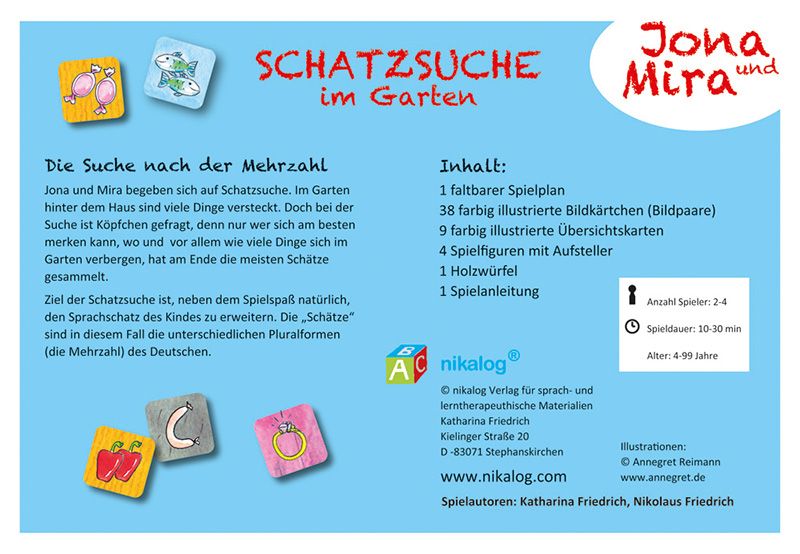 Jona und Mira Schatzsuche im Garten Dysgrammatismus