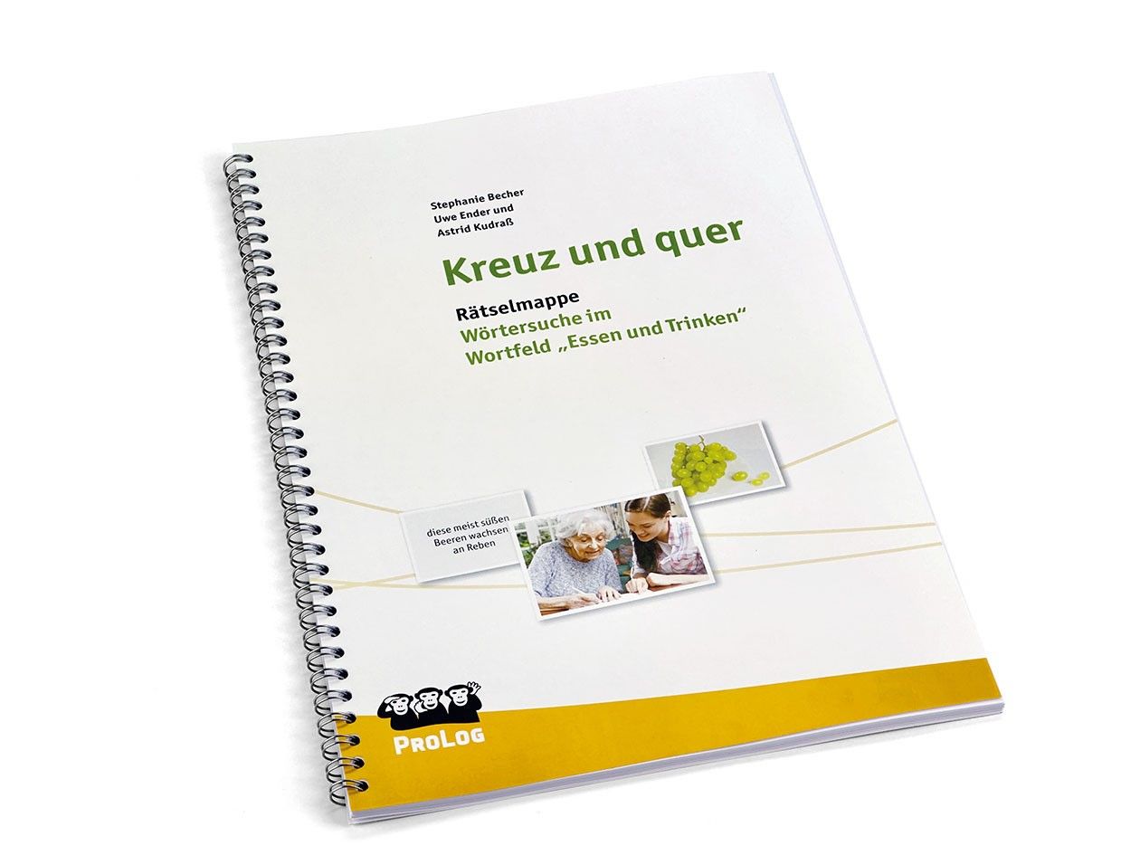 Kreuz und quer - Wörtersuche im Wortfeld ESSEN UND TRINKEN (Rätselmappe)