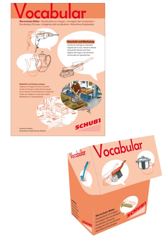 Vocabular Wortschatz-Bildbox & Kopiervorlage im Set: Wohnen 2: Haushalt & Werkzeug