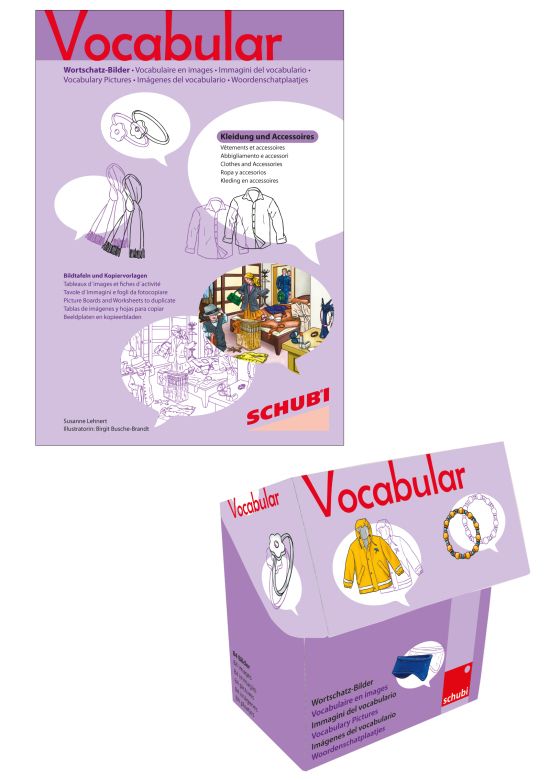 Vocabular Wortschatz-Bildbox & Kopiervorlage im Set: Kleidung & Accessoires