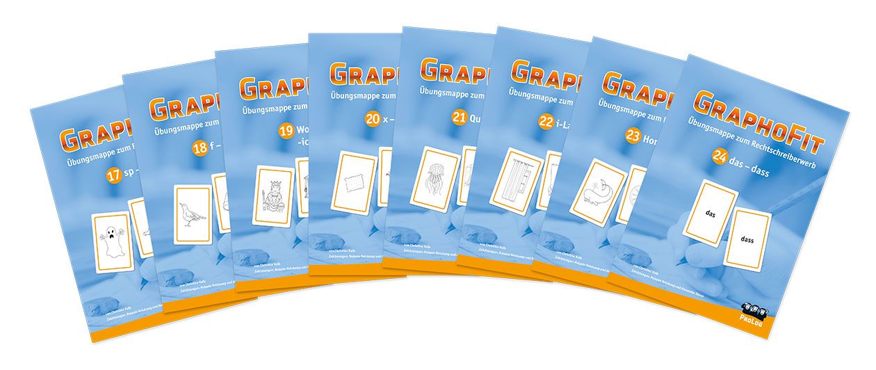 GraphoFit-Übungsmappen-Komplettpaket der 8 Mappen, Nrn. 17-24