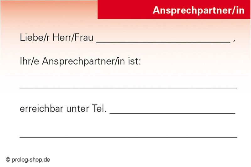 Kleine Helfer-Karten: Ansprechpartner