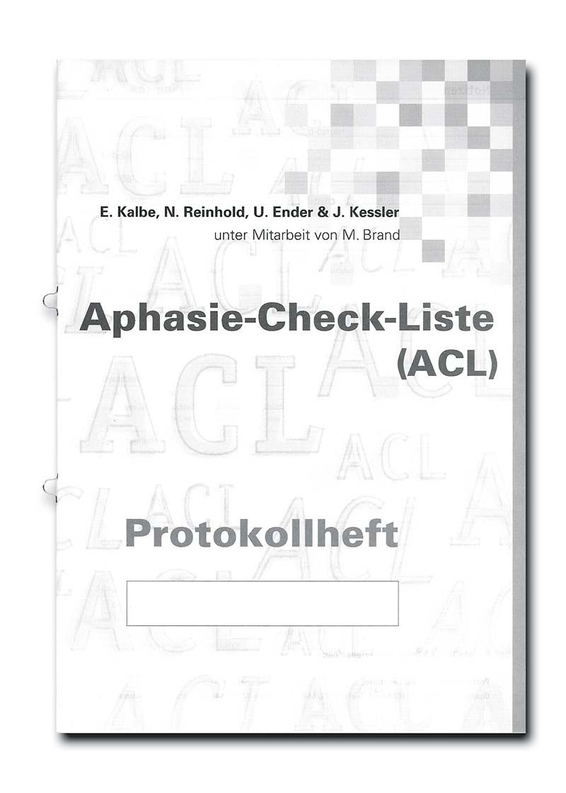 Aphasie-Check-Liste (ACL) - Protokollheft und Testheft für Patienten (je 10 Stück)