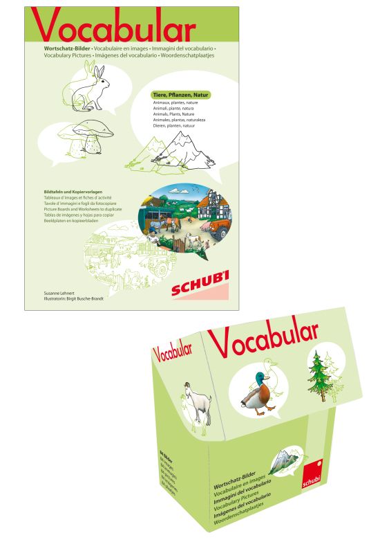 Vocabular Wortschatz-Bildbox & Kopiervorlage im Set: Tiere, Pflanzen, Natur
