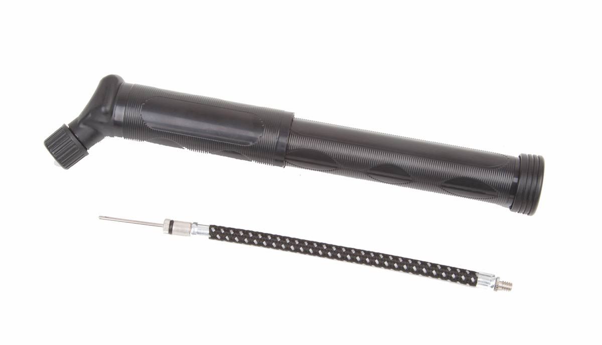 Handpumpe schwarz, mit Flexschlauch u. Nadel